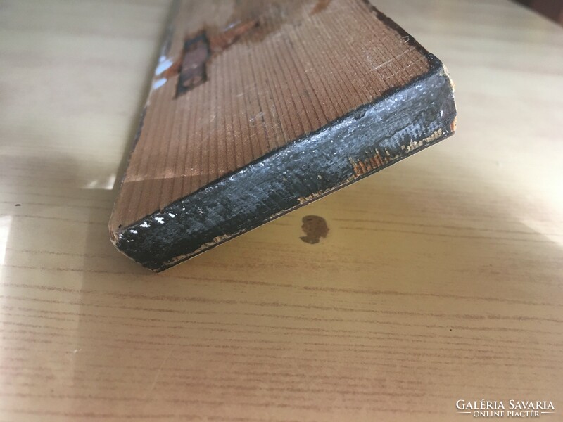 Régi 65 cm-es fa fali fogas 4 alumínium akasztóval