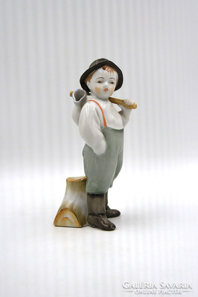 Little boy from Herend, porcelain statue, xx.No.