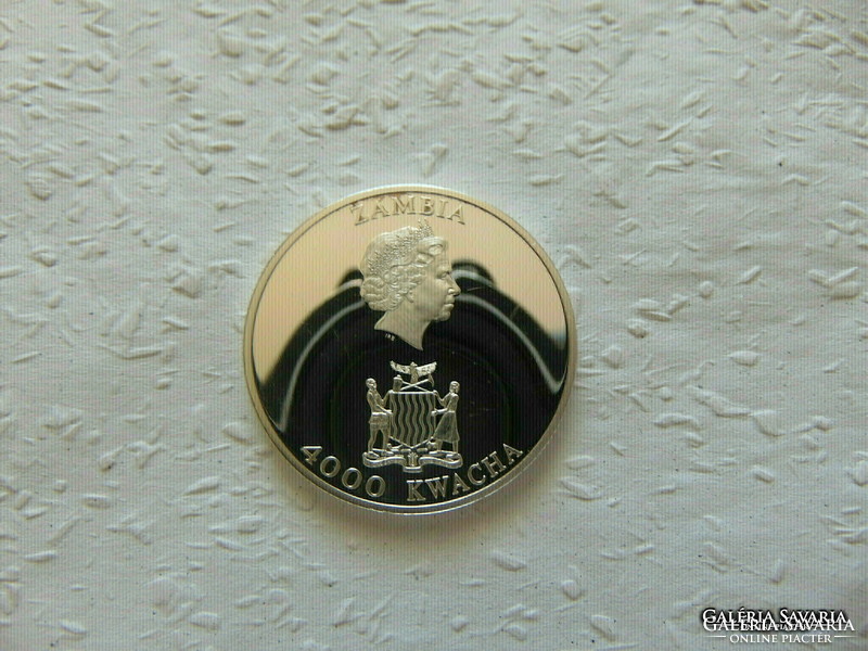 Zambia 4000 kwacha 2003 pp 24.73 Grams of 925 silver
