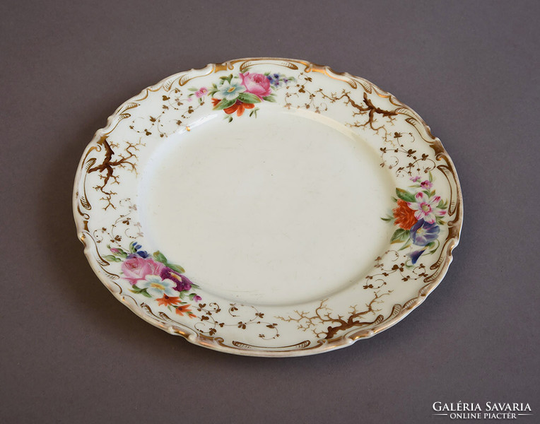 Antik Haidinger porcelán tányér, XIX/XX. sz.