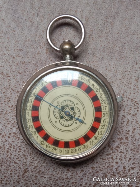 Antique roulette pocket watch