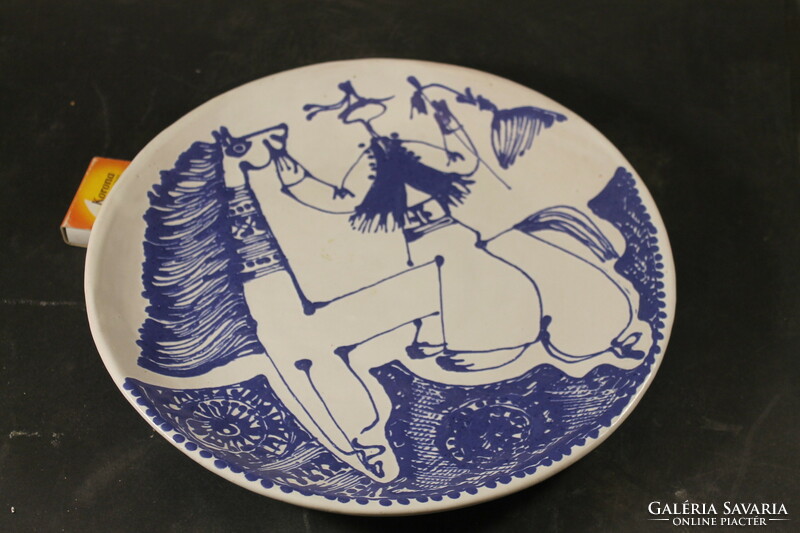 Signed art deco wall plate 824