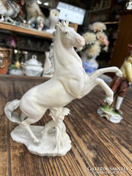 German porcelain horse marked: ens
