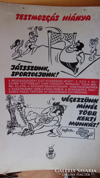 7 db. Retro műanyag propagandaplakát