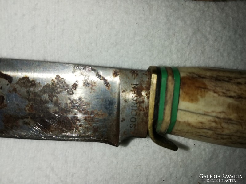 Vintage solingen hunting dagger with original case