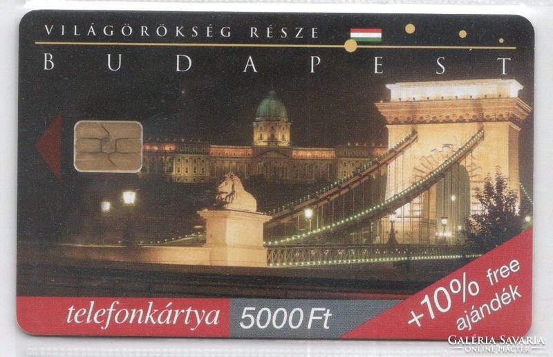 Hungarian phone card 1178 1999 Budapest, Danube bank ods 4 50,000 pieces