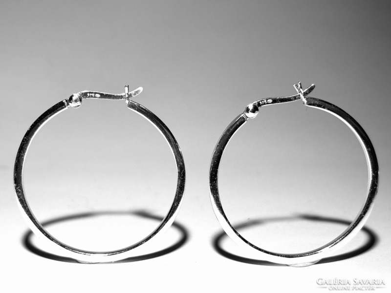 3.1 cm silver earrings! Marked wonderful condition! 3.4 grams in person and by post!