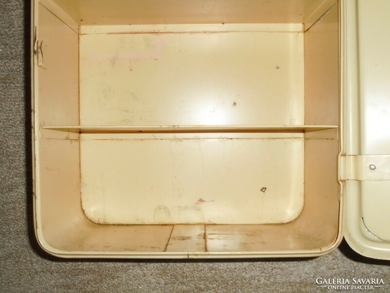 Retro bathroom cabinet - painted metal - from the 1960s