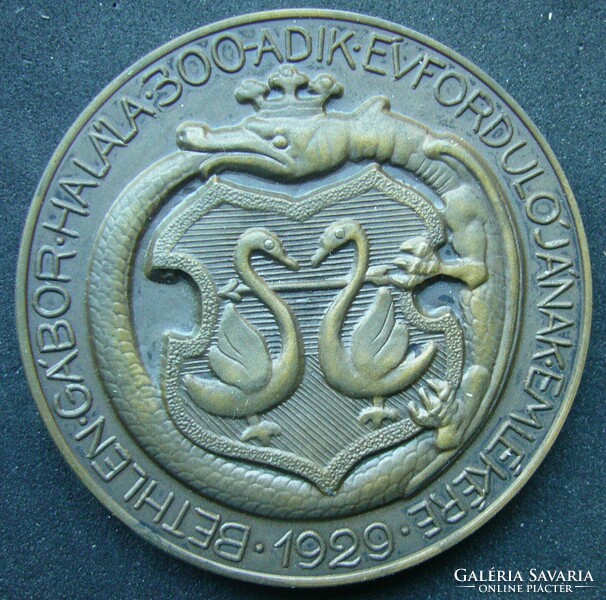 Gábor Bethlen bronze commemorative medal struck in 1929! Designed by: Lajos Berán