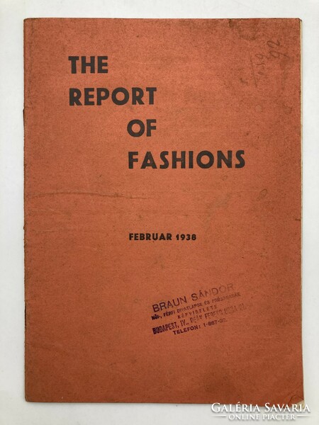 The report of fashions is a German fashion publication with imperial uniforms from 1938