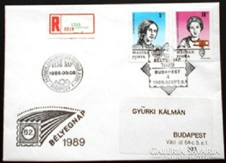FF3999-4000 / 1989 Bélyegnap - Vöröskereszt bélyegsor  FDC-n futott