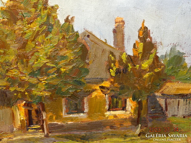 Sándor Turmayer (Orosháza 1879 - Albenga, Italy 1953): houses in sunlight