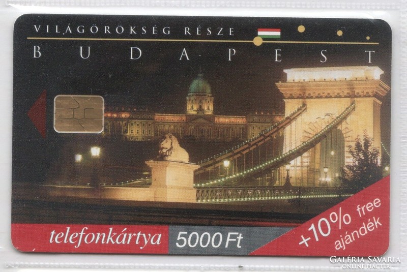 Hungarian phone card 1177 1999 Budapest, Danube bank ods 4 50,000 pieces