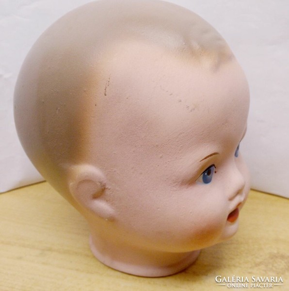 Porcelain doll head large, open mouth rarity