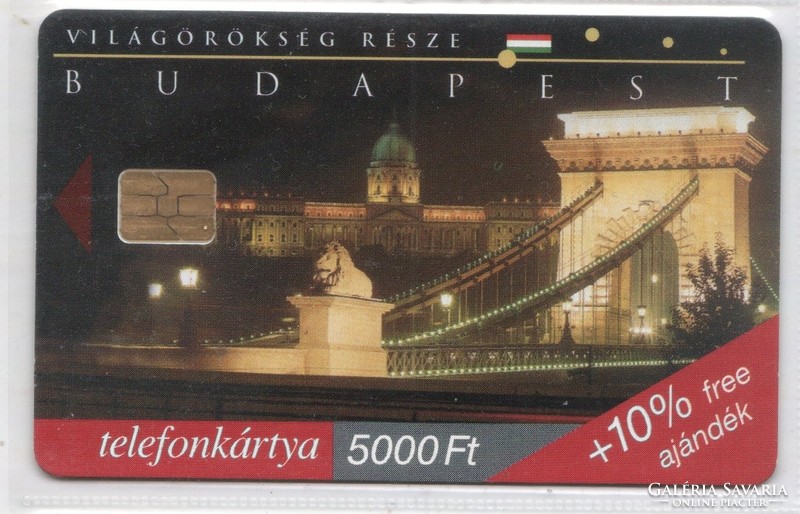 Hungarian phone card 1179 1999 Budapest, Danube bank ods 4 50,000 units