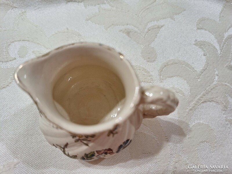 Sarreguemines XV.Louis mini tejszínes kiöntő,sérült 5 cm x 7 cm