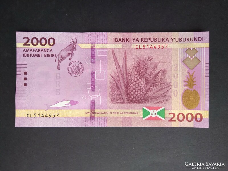 Burundi 2000 Francs 2023 Unc