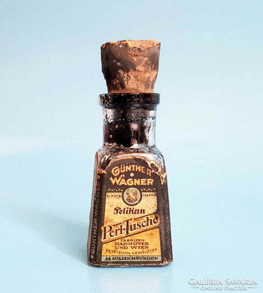 Antique 1920 günther wagner pelican ink bottle! A rare item!