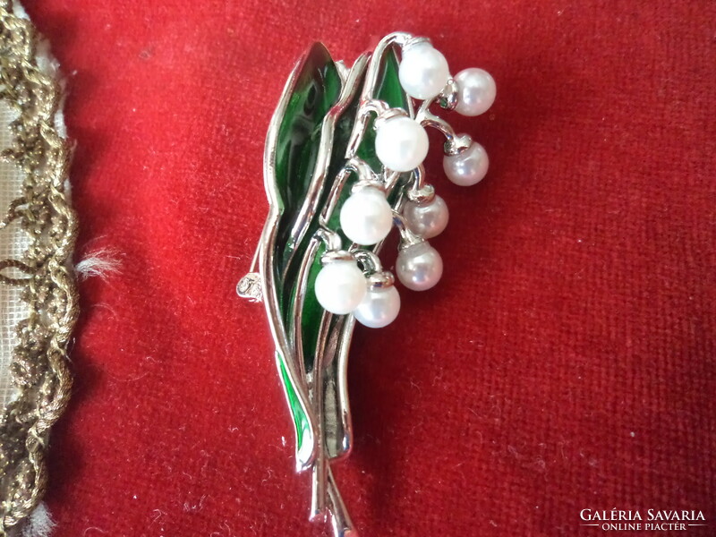 Lily of the valley brooch