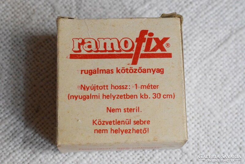 Ramofix rugalmas kötözőanyag orvos elsősegély kötszer nem használt gyári állapot 5,6 x 5,6 x 3,3 cm
