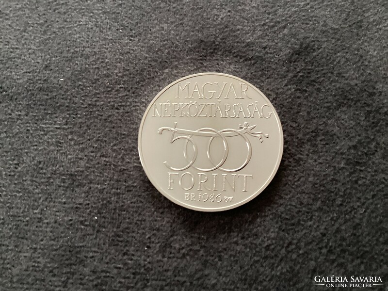 Recapture of Budavár, - silver 500 HUF commemorative coin 1986.