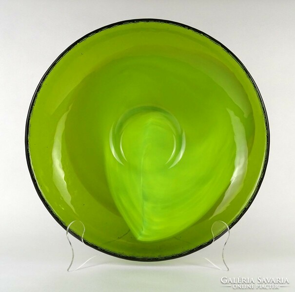 1N952 large flawless art glass table center bowl 34 cm