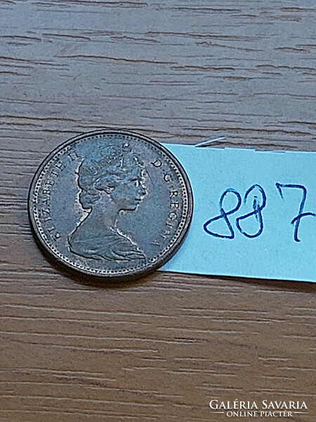 Canada 1 cent 1977 ii. Queen Elizabeth, bronze 887