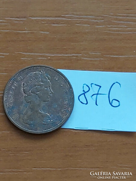 Canada 1 cent 1972 ii. Queen Elizabeth, bronze 876