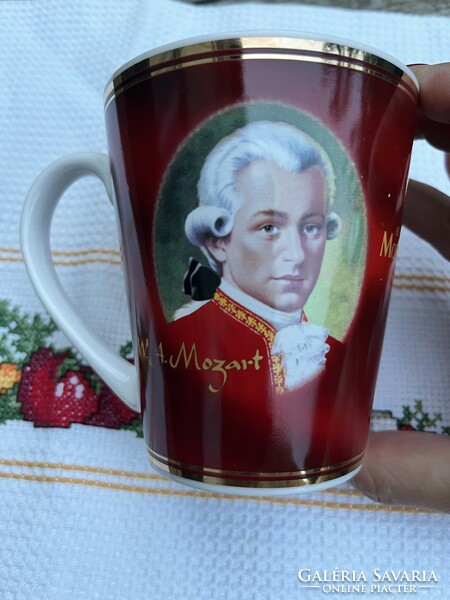 Mozart Mirabell csokoládés retró kakaós, hosszúkávés bögre