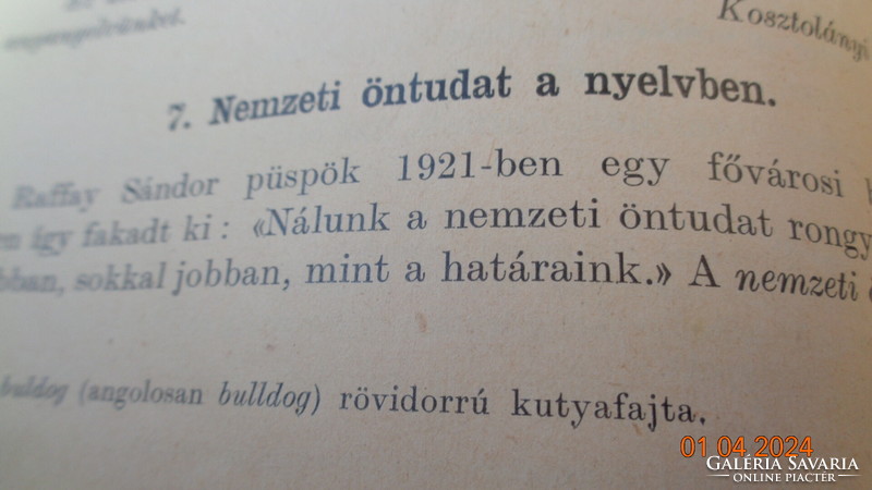 Hungarian language reading book 1938 ed. Big Béla on 90 pages