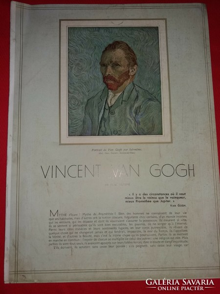 Old art publication - vincent van gogh - picture study with color a/3 prints according to the pictures