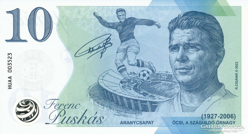 Ferenc Puskás commemorative banknote 2023