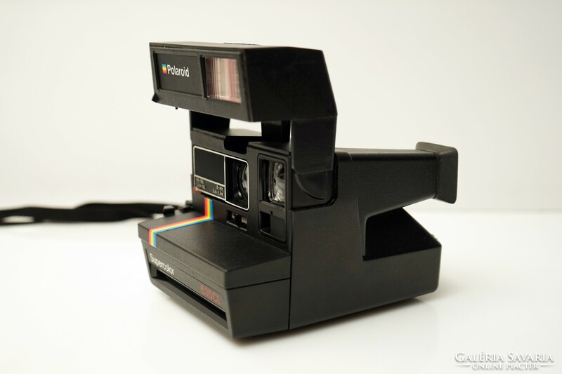 Retró Polaroid Supercolor 635CL Fényképezőgép / Régi / Fekete