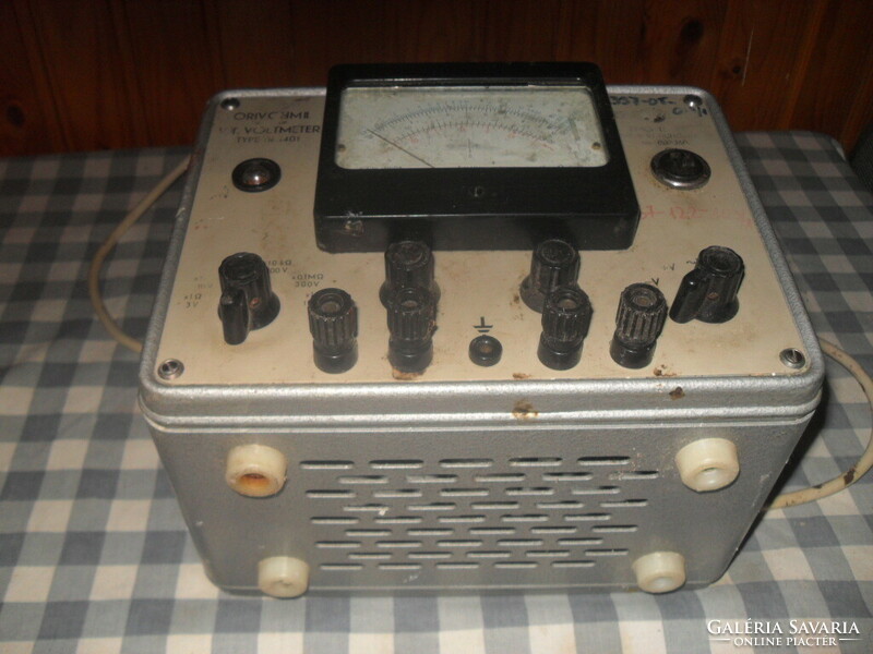 Orivohm II. csővoltmérő, typ. TR-1401
