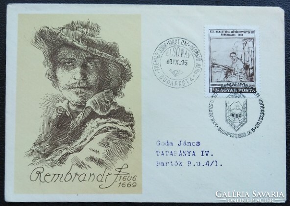 FF2599 / 1969 Művészeti Kongresszus - Rembrandt bélyeg  FDC-n futott