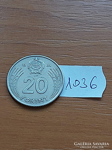Hungarian People's Republic 20 forints 1984 copper-nickel 1036