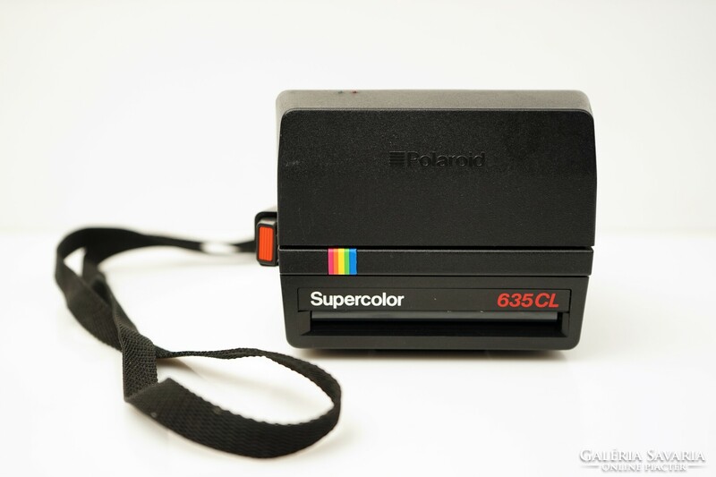 Retró Polaroid Supercolor 635CL Fényképezőgép / Régi / Fekete