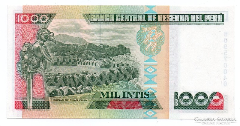 1,000 Intis 1988 Peru