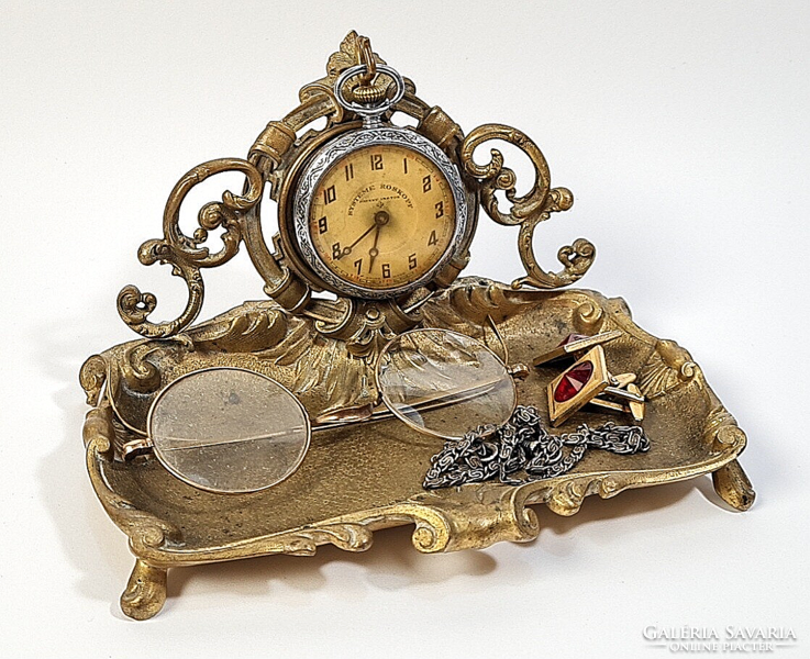 Antique table pocket watch holder