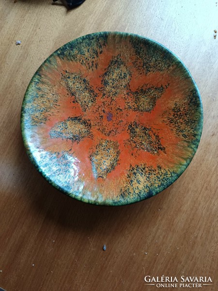 Retro glazed ceramic wall bowl