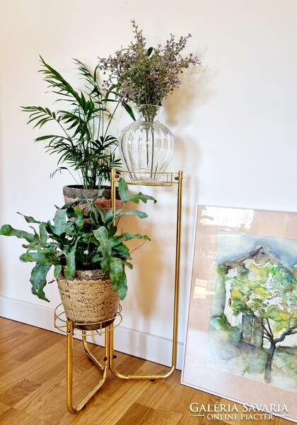 Vintage 3-story planter, flower stand
