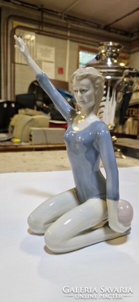 Gymnast porcelain figurine