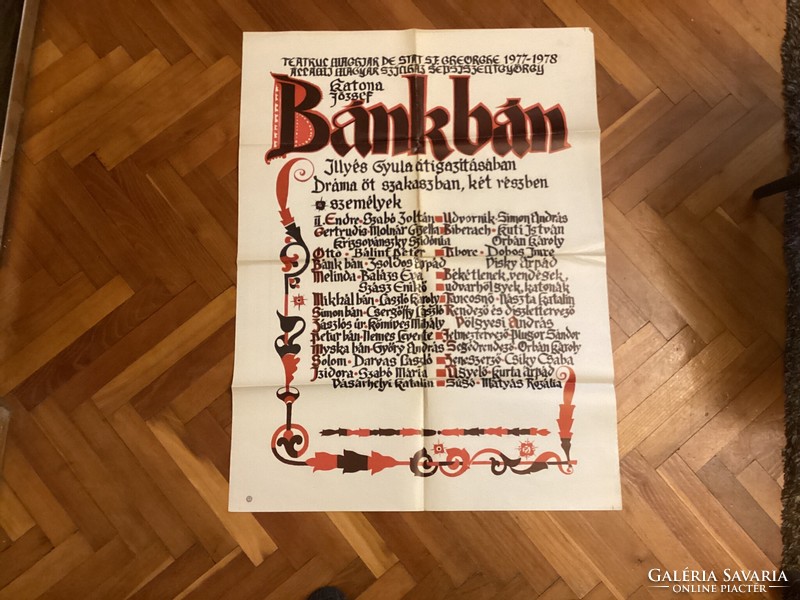 Bánkbán theater poster (Sepsiszentgyörgy).