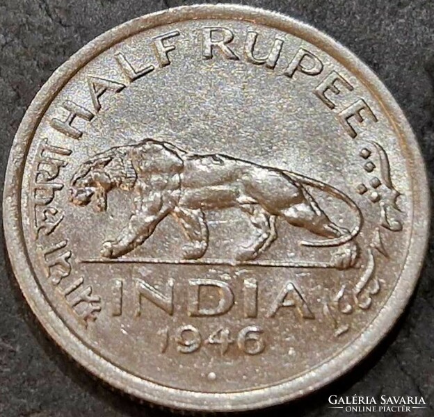 Brit India, ½ Rúpia, 1946.