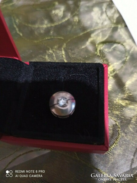 Silver button pendant
