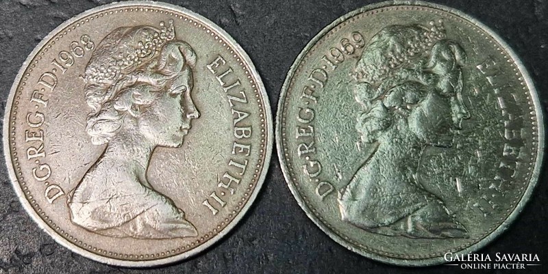 ﻿United Kingdom, 10 new pennies, lot.