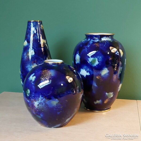 Rare collectors wallendorf echt kobalt retro vase collection