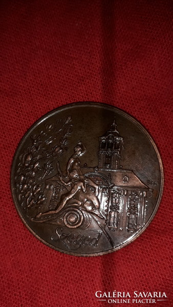 1993. The Szeged Upper Industrial School 45-year copper commemorative medal, 4 cm diameter, according to the pictures