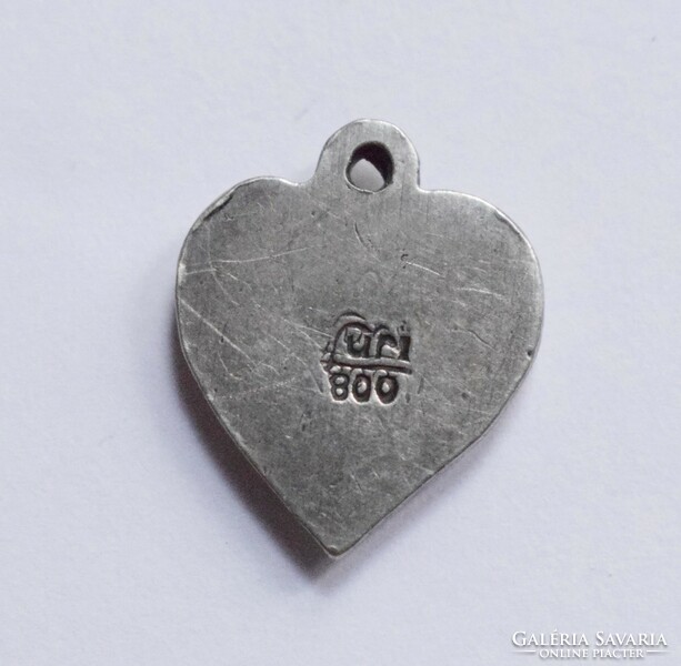 Heart silver pendant, zsuzsu, 12 x 13 mm + ring