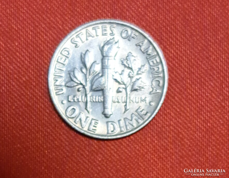 1965. USA ezüst Roosevelt 1 dime (657)